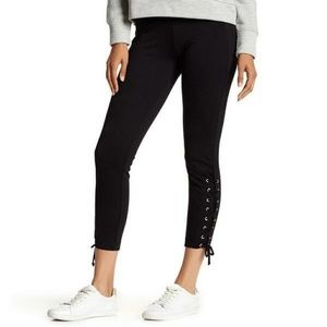 🖤 HARLOWE & GRAHAM LACE-UP GROMMET LEGGINGS